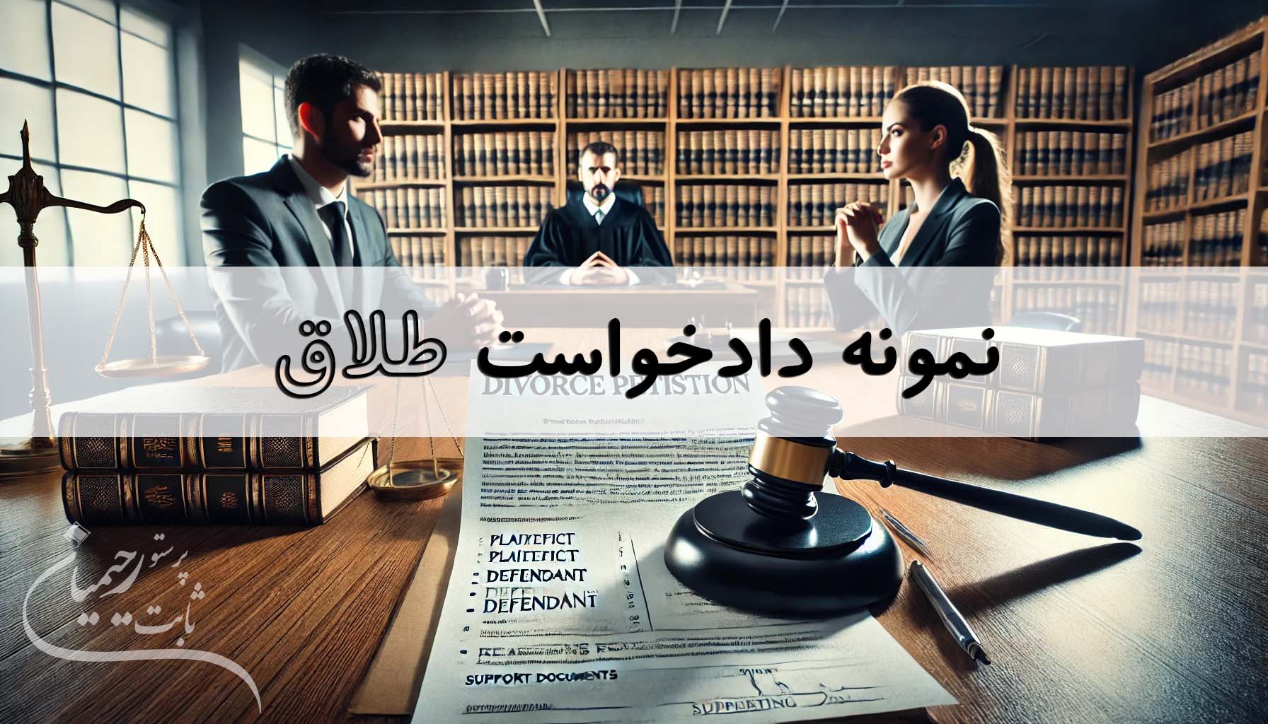 نمونه فرم دادخواست طلاق