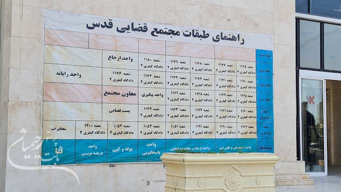 شعبات مجتمع قضایی قدس