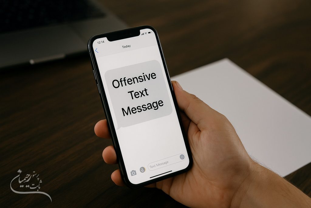 پیامک توهین آمیز
