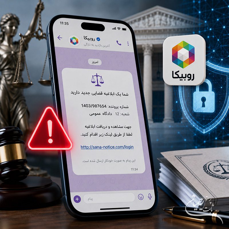 پیامک جعلی ابلاغیه در روبیکا، آیا ابلاغیه ثنا در روبیکا کانال دارد؟